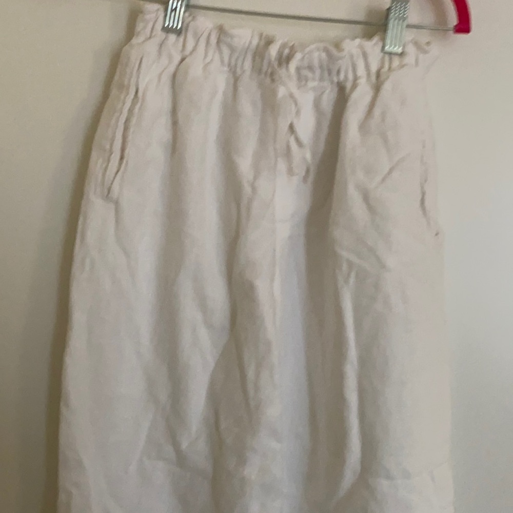 100 💯 linen loose ankle length pants